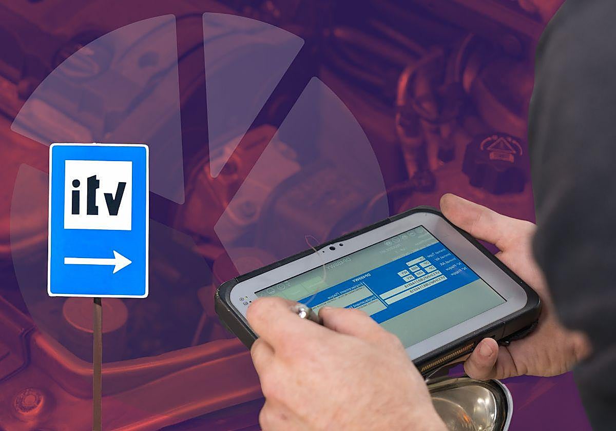 Imagen creada de una Inspección Técnica de Vehículos (ITV)