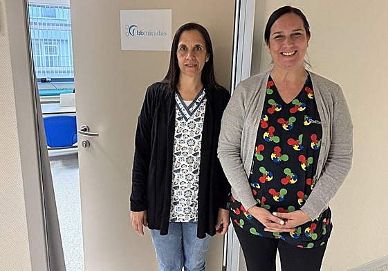 Natacha Golabek, psicóloga clínica, y Carla Chilelli, especialista paraguayas en atención temprana.