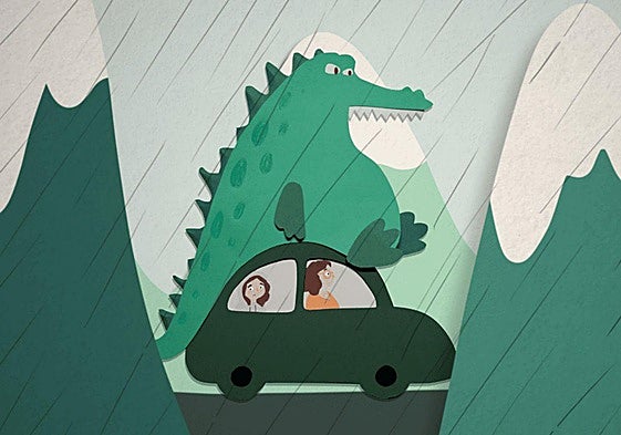 Fotograma de la película 'Hannah y el cocodrilo', destinada a niños de 10 a 12 años.