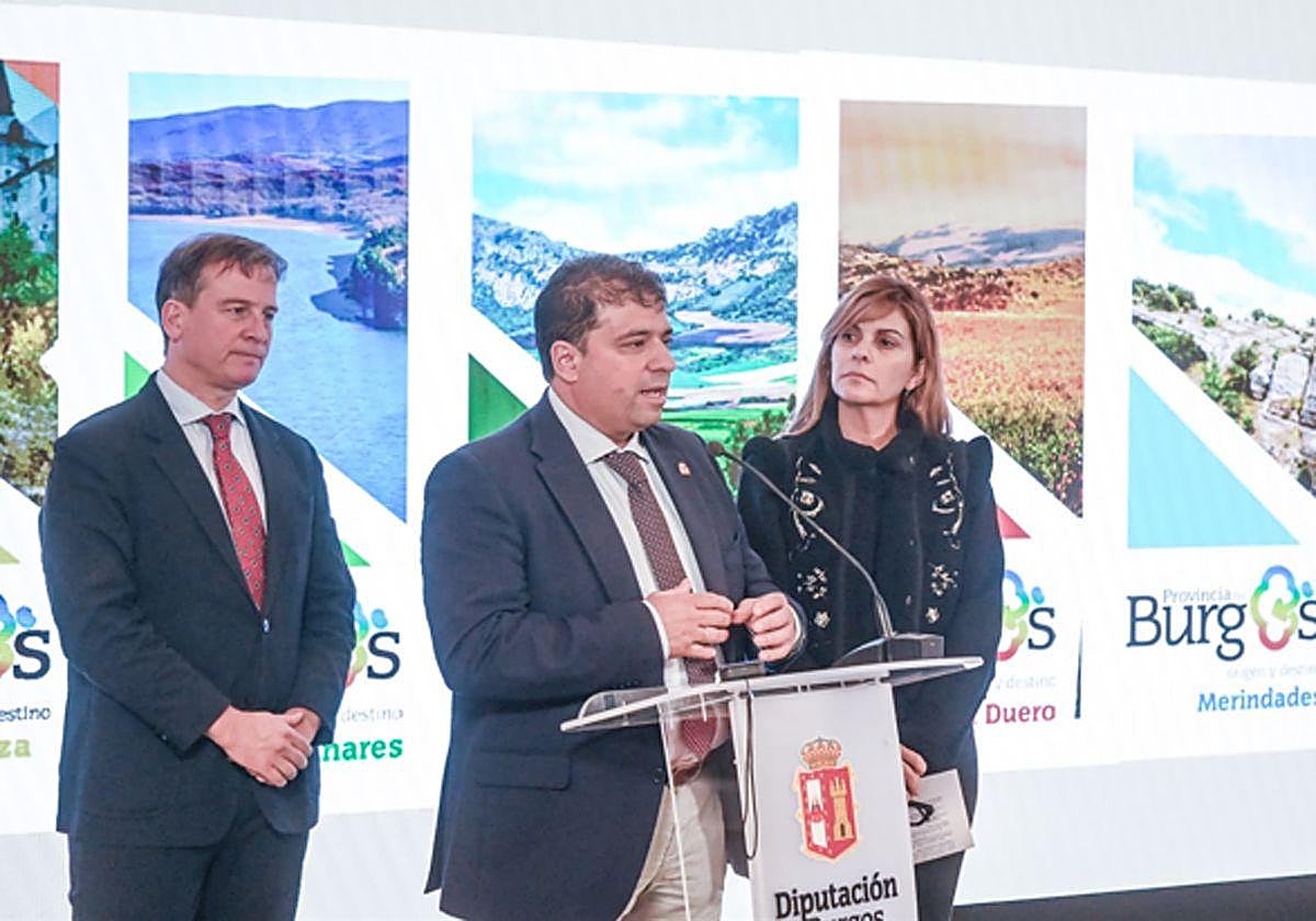 Presentación del nuevo material promocional turístico de la provincia de Burgos.