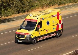 Imagen de archivo de uan ambulacia en Burgos