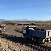 Imagen de archivo de las obras de la A-12 en Burgos.