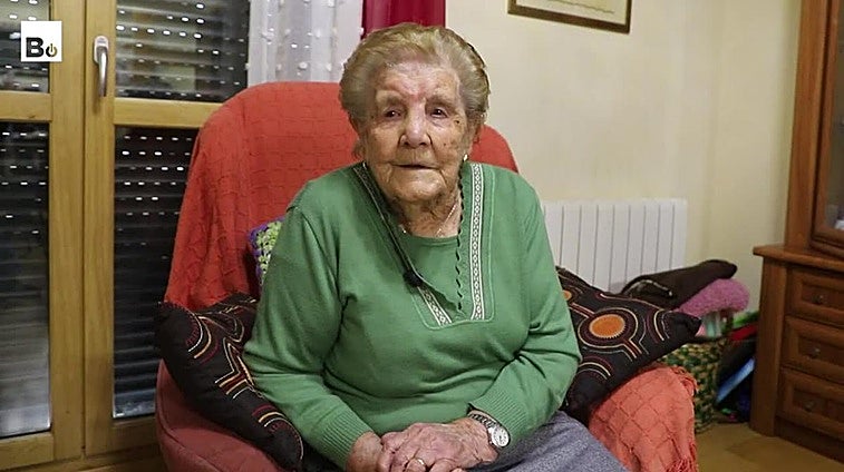 Así es la vida de Teresa García, una burgalesa de 100 años