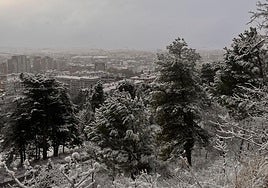 La nieve que se puede ver desde el Cerro de San Miguel