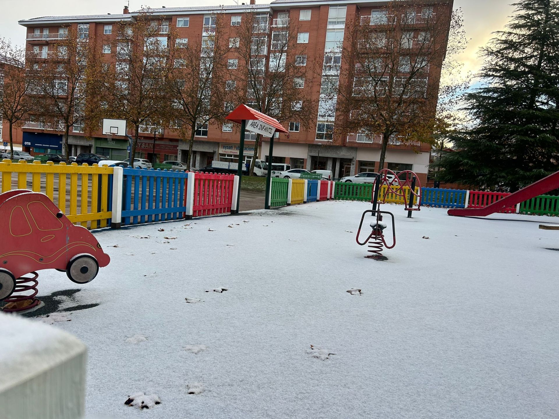 Las imágenes de la nieve que ha caído en Burgos