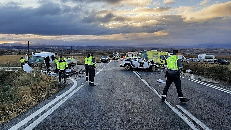 Muere un vecino de Burgos en un accidente de tráfico en el límite con La Rioja