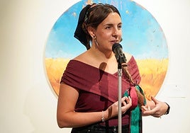 La artista burgalesa aray Pérez, más conocida como Siete Artista.