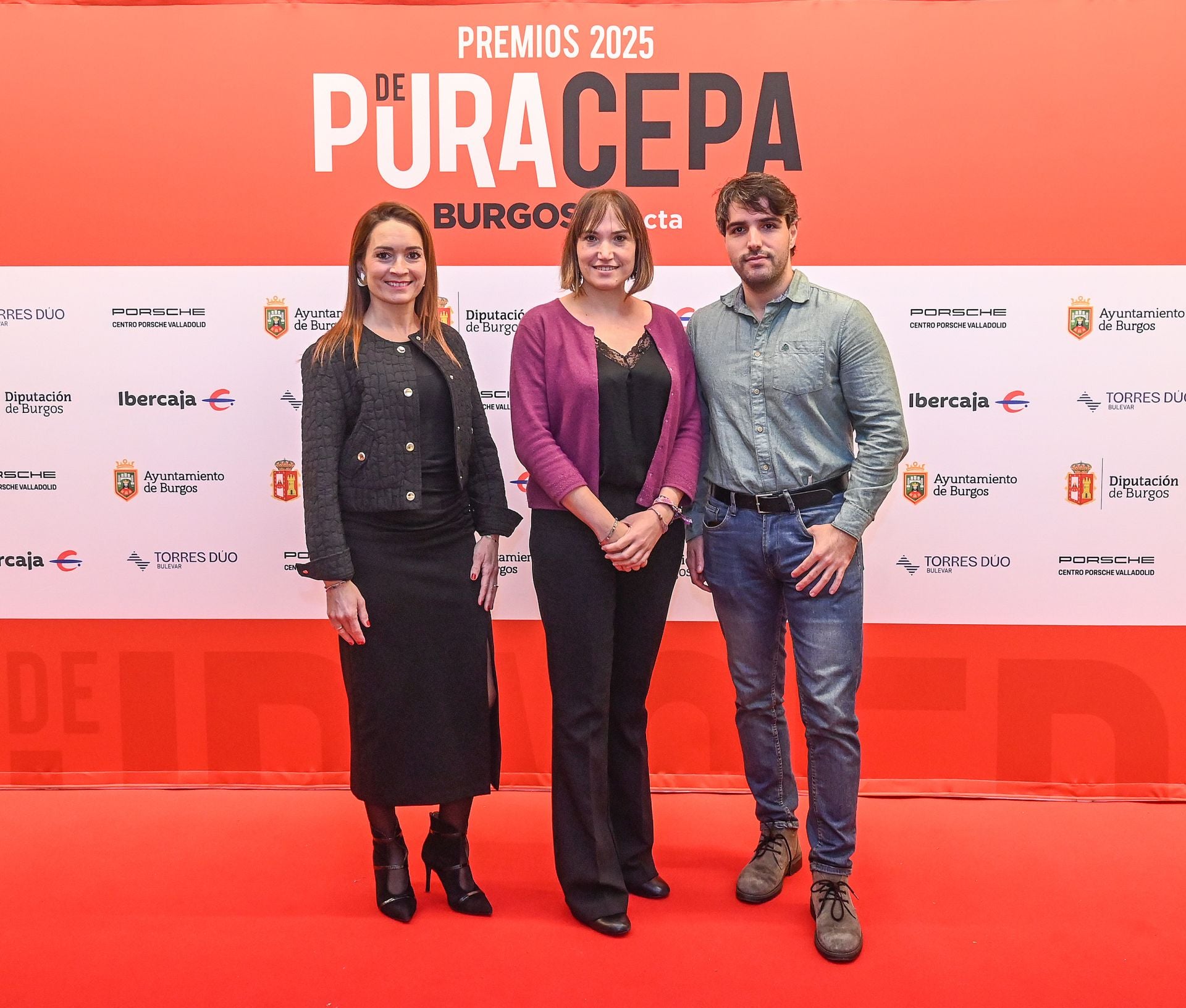 Ana Carretero, Ander Anabitarte y Beatriz Rodríguez, de Fundación Caja de Burgos.