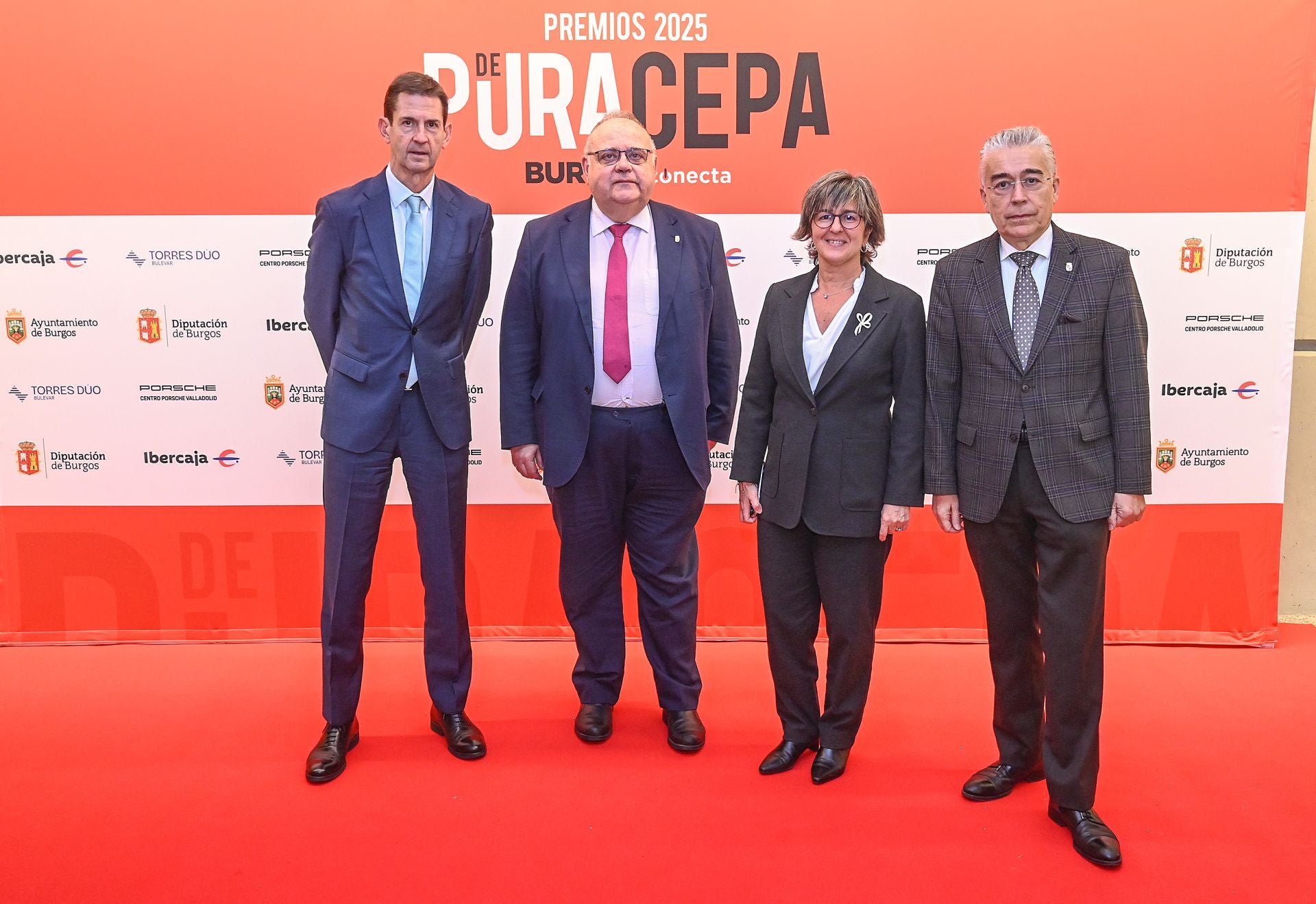 Goyo Ezama, director general de Burgosconecta, Alejandro Vázquez, consejero de Sanidad de la Junta de Castilla y León, Charo López, directora de Marketing de El Norte de Castilla y Roberto Saiz, delegado territorial de la Junta de Castilla y León en Burgos.