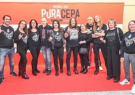 Miembros de la organización del Zurbarán Rock, premio Pura Cepa 2025 en el ámbito cultural