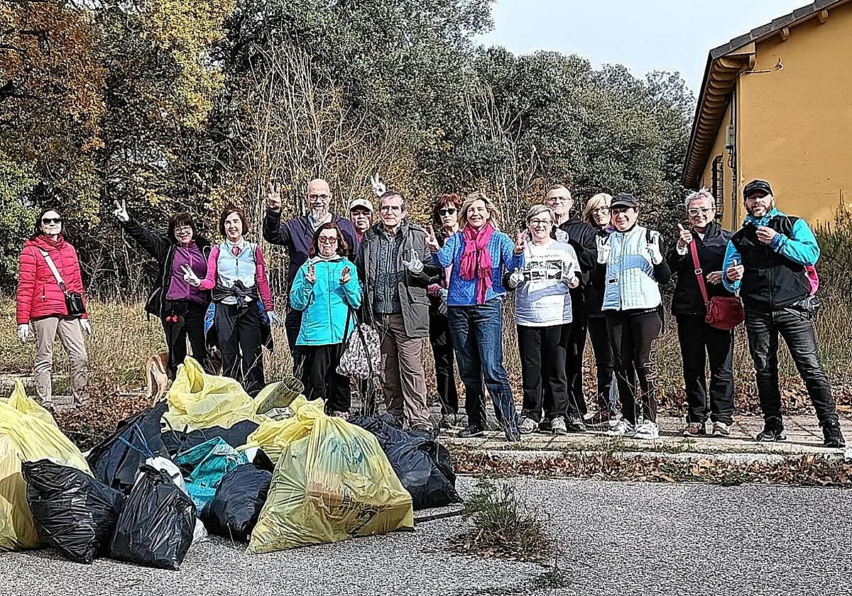 Actividad de voluntariado de limpieza.
