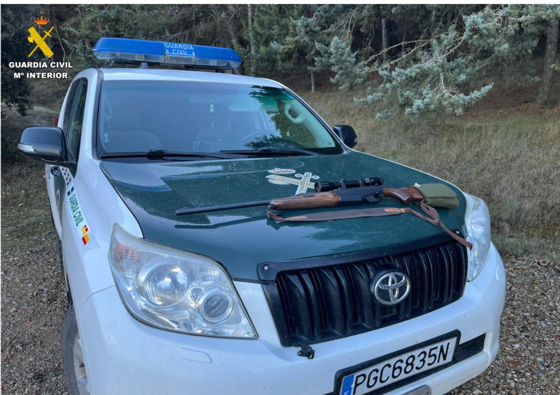 Arma decomisada por la Guardia Civil