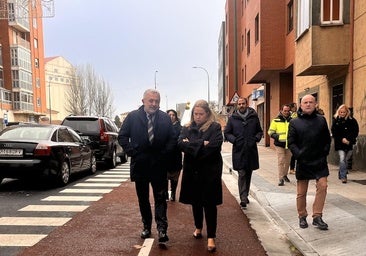 El nuevo carril bici de Constitución cose Capiscol con calle Vitoria, San Roque y el Bulevar de Burgos