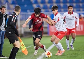 Instante del partido.