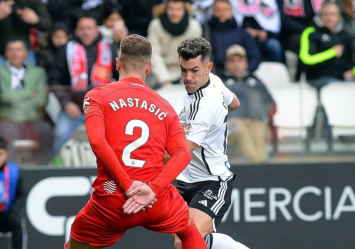 Curro Sánchez durante la visita del Real Club Deportivo Mallorca en enero en 2024.