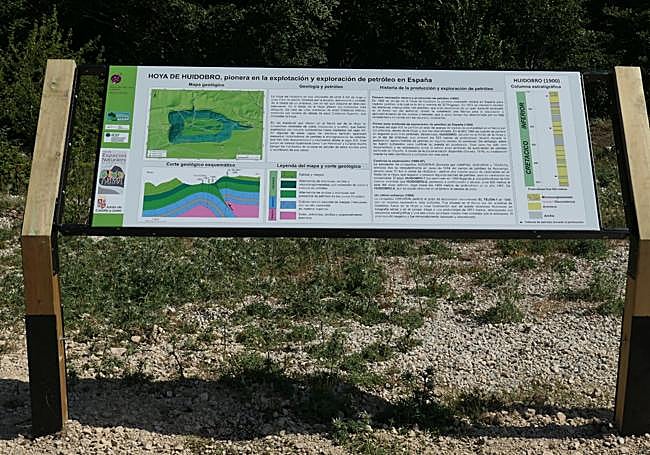 Enclave de la Hoya de Huidobro en Burgos, espacio pionero en la explotación y exploración de petróleo en España.