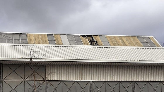 Clausurados un polideportivo y un frontón en Burgos por los daños causados por el temporal