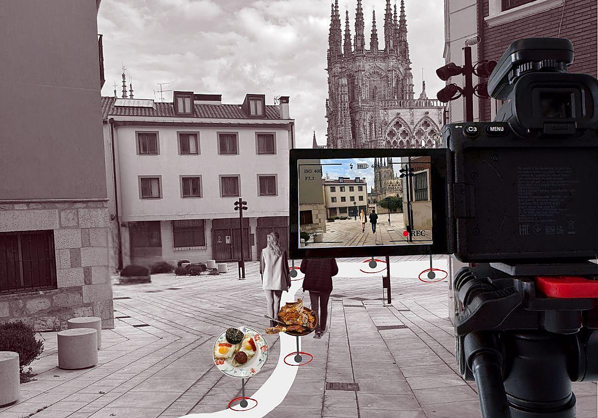 Imagen creada para representar la ruta que van a seguir en el programa de televisión