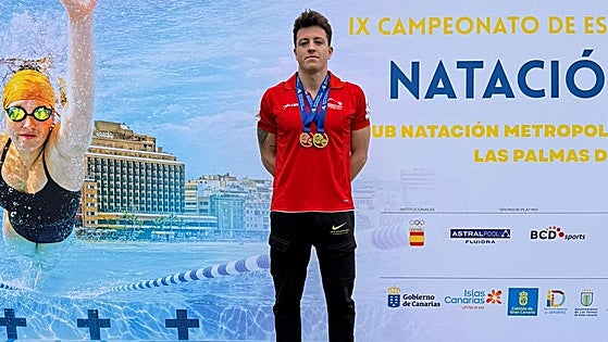 El nadador de Burgos que se ha proclamado campeón de 3.000 metros libres