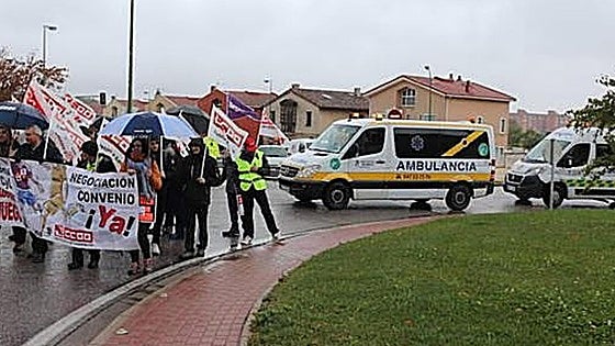 El transporte sanitario de Burgos va a la huelga durante 24 horas