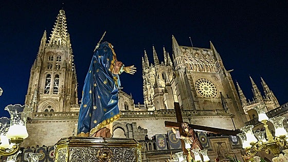 Encuentro y triste despedida entre la Virgen y Cristo