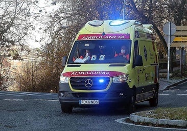 Herido un motorista en un accidente con un turismo en Burgos