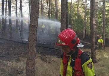 Nuevo susto por un incendio en el Castillo de Burgos, el segundo en 24 horas