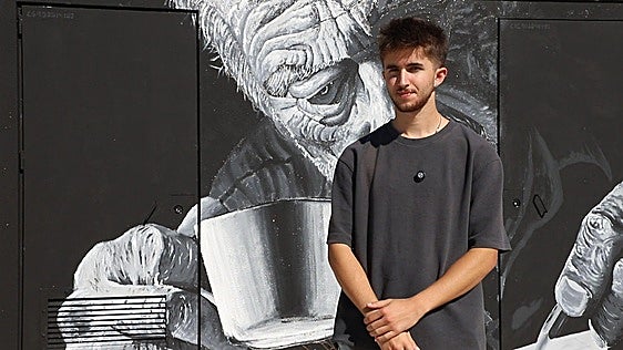 El recorrido de un joven muralista de Burgos: de un muro cedido por el Ayuntamiento a pintar en el Caribe