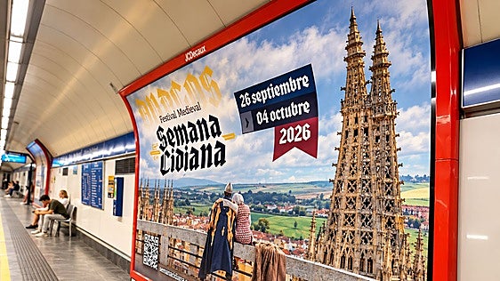 Burgos promociona su Semana Cidiana en los metros de Madrid y Bilbao
