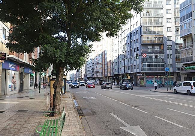 Calle Vitoria de Burgos, a la altura donde han ocurrido los hechos.