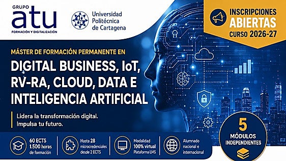 Máster en Transformación Digital con la UPCT en Burgos: especialización flexible para liderar el futuro tecnológico