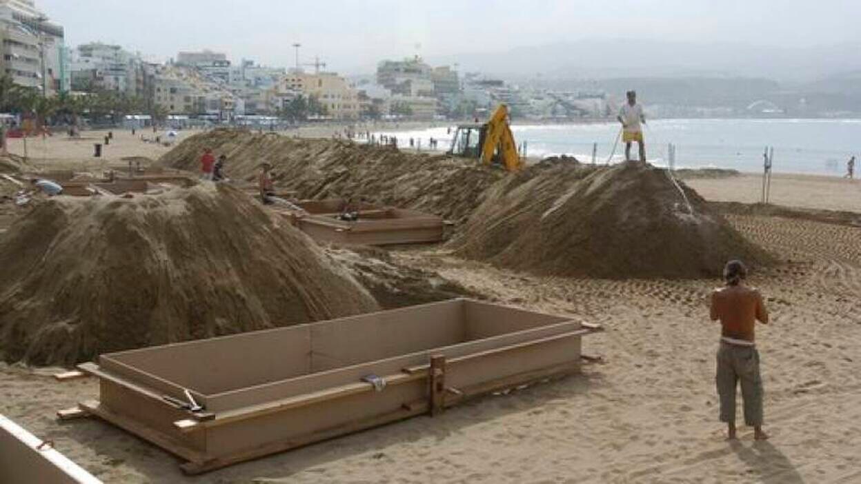 El belén de arena más grande de España