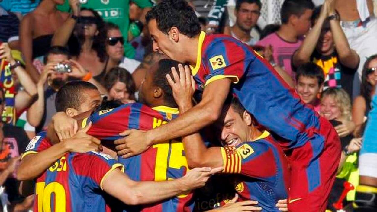 El Barça golea al Racing