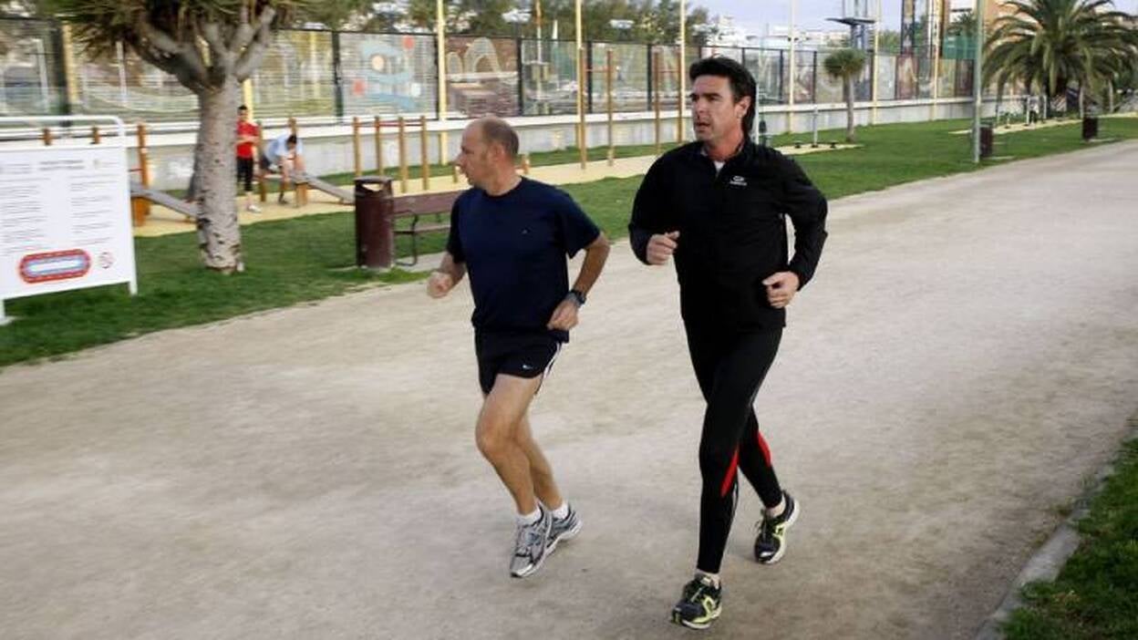 Soria entrena en el Parque Romano
