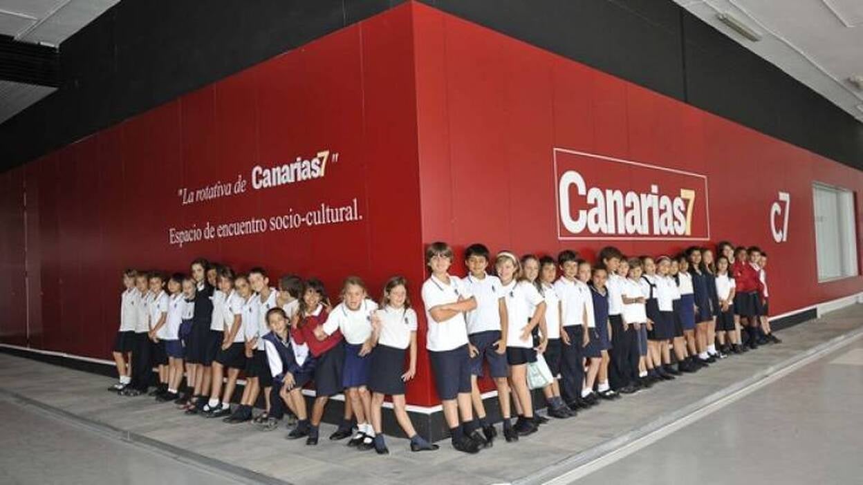 Alumnos del British School del Sur visitan CANARIAS7