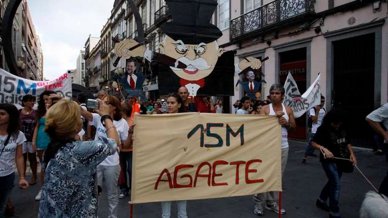 Los indignados luchan por el cambio global