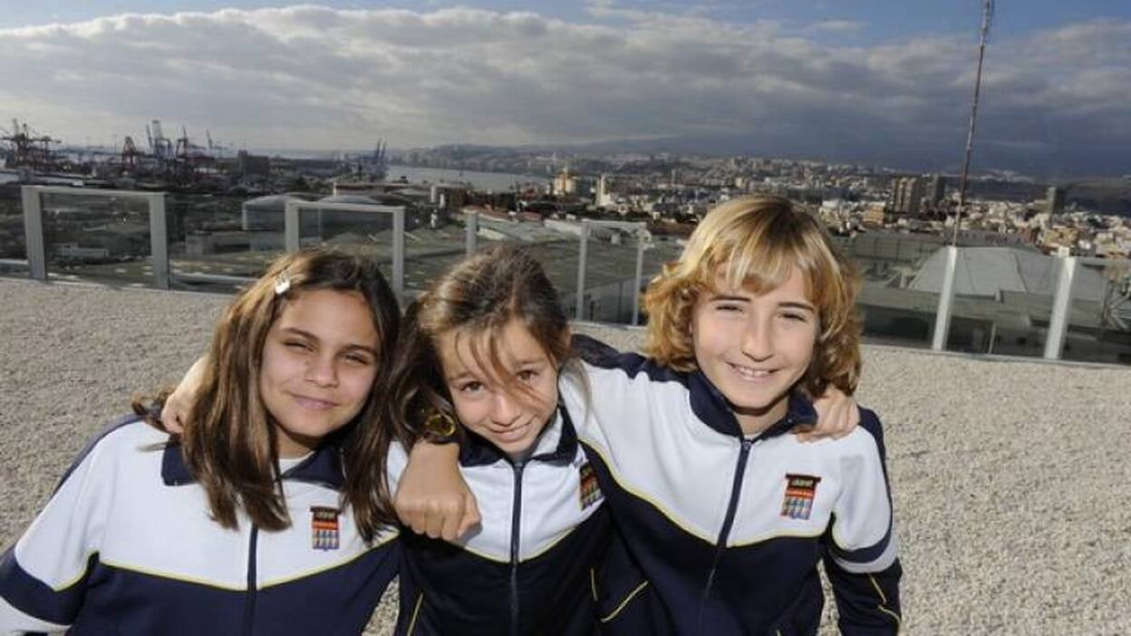 Alumnos de 5ºE del Claret visitan CANARIAS7