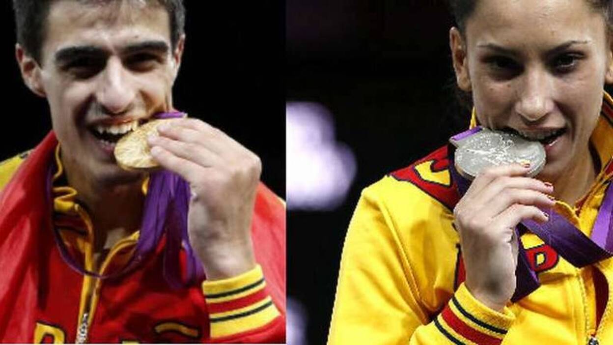 Oro y plata en taekwondo español