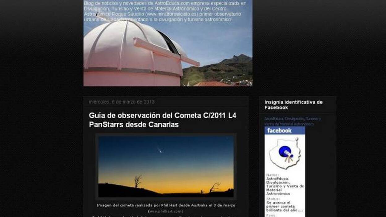 El centro astronómico Roque Saucillo proyecta observaciones del cometa más brillante