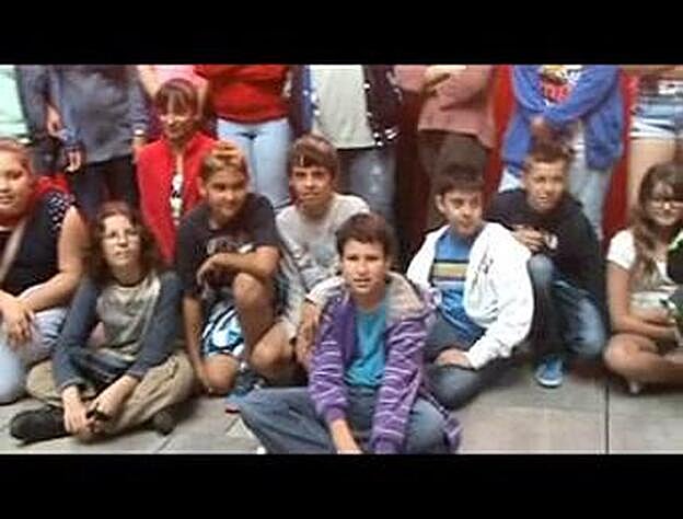 Alumnos de 1º de la ESO del IES Guía