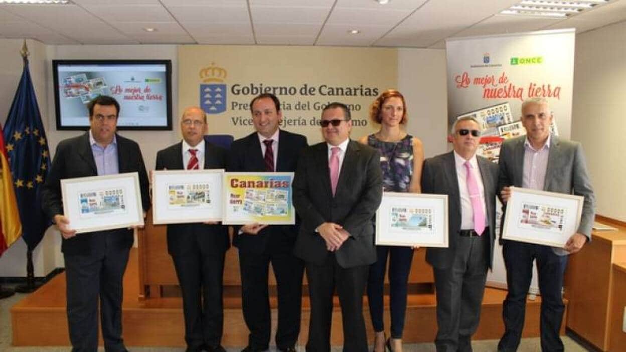 Turismo y la ONCE presentan 20 millones de cupones dedicados a Canarias