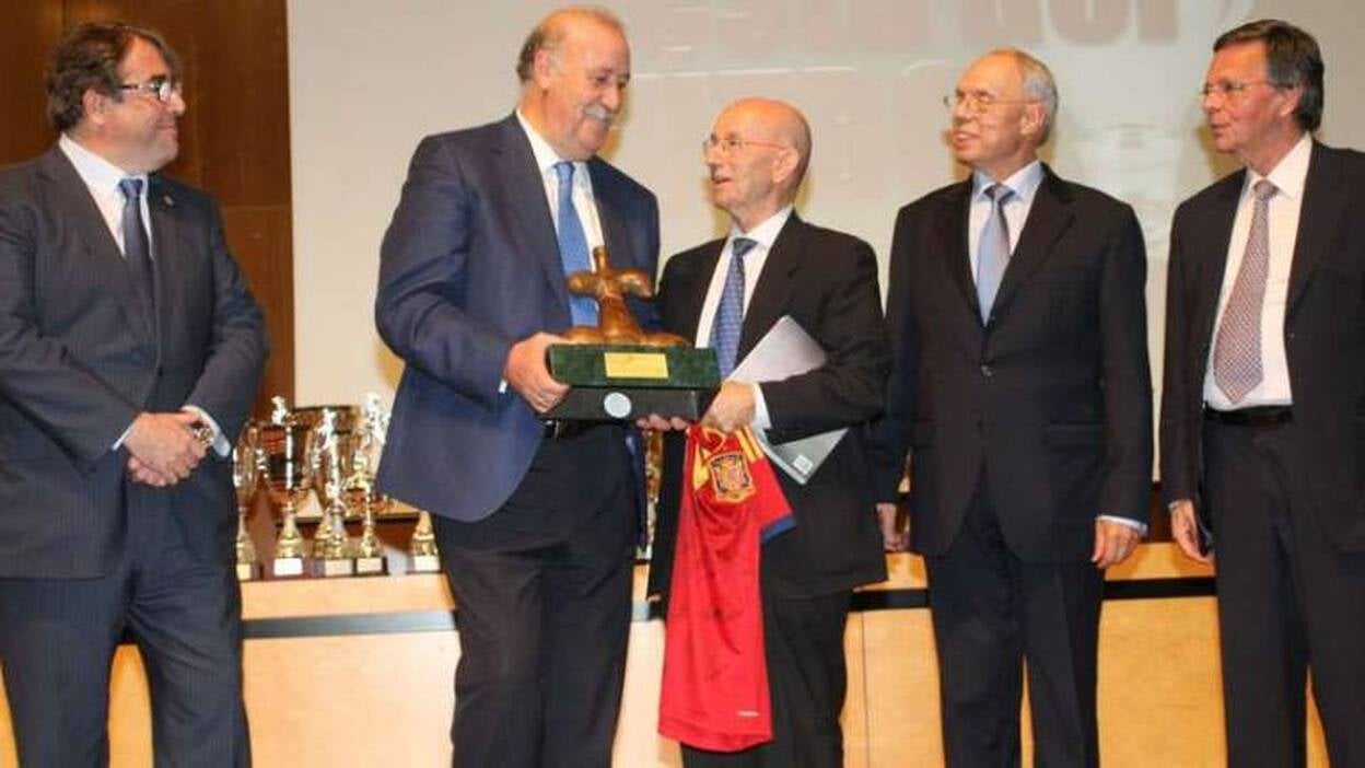 Del Bosque, en la fiesta del fútbol