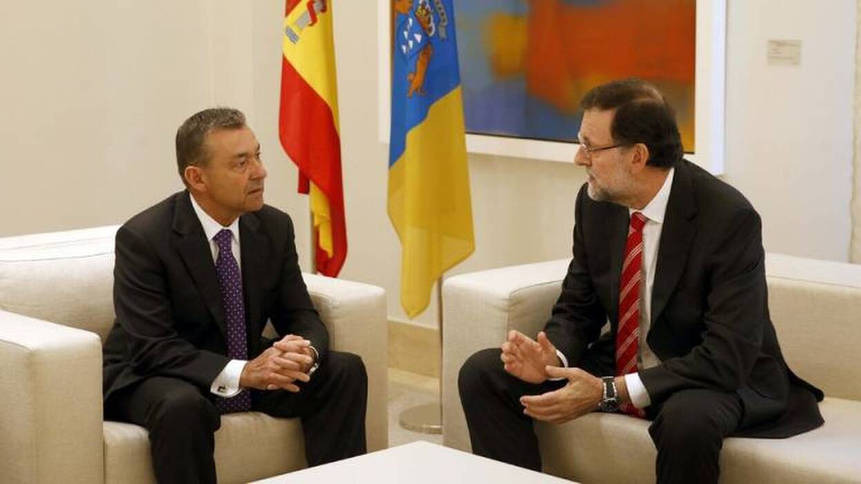 Rivero anuncia que Rajoy buscará fórmulas para generar empleo en Canarias