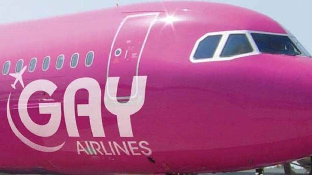 El primer avión rosa de Gay Airlines aterriza el 3 de octubre