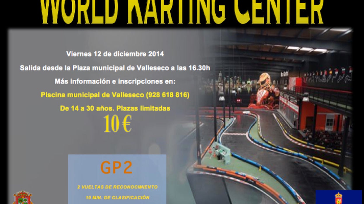 Salida al karting para jóvenes de Valleseco