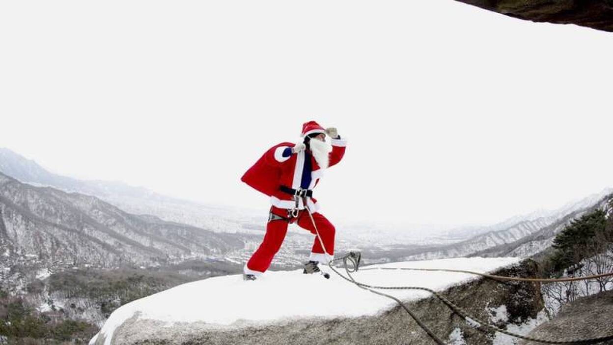 Peculiar escalada navideña