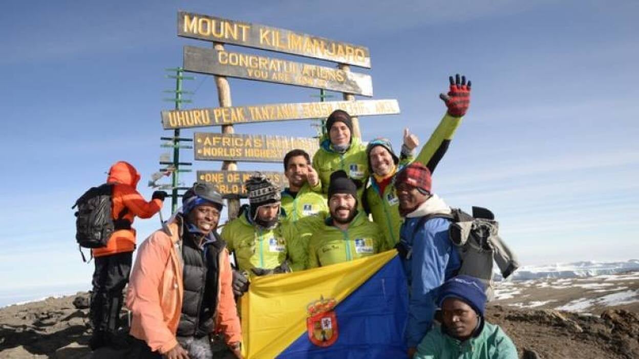 Los expedicionarios del Kilimanjaro, mañana, en Moya