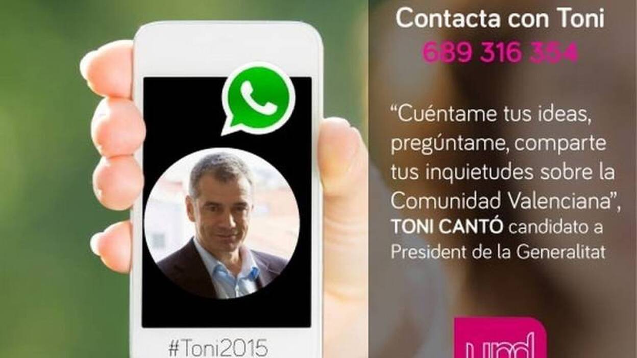 ¿Quiere 'whatsapear' con Toni Cantó?
