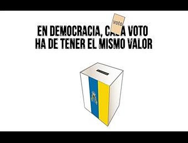 Movilización para pedir la reforma electoral canaria