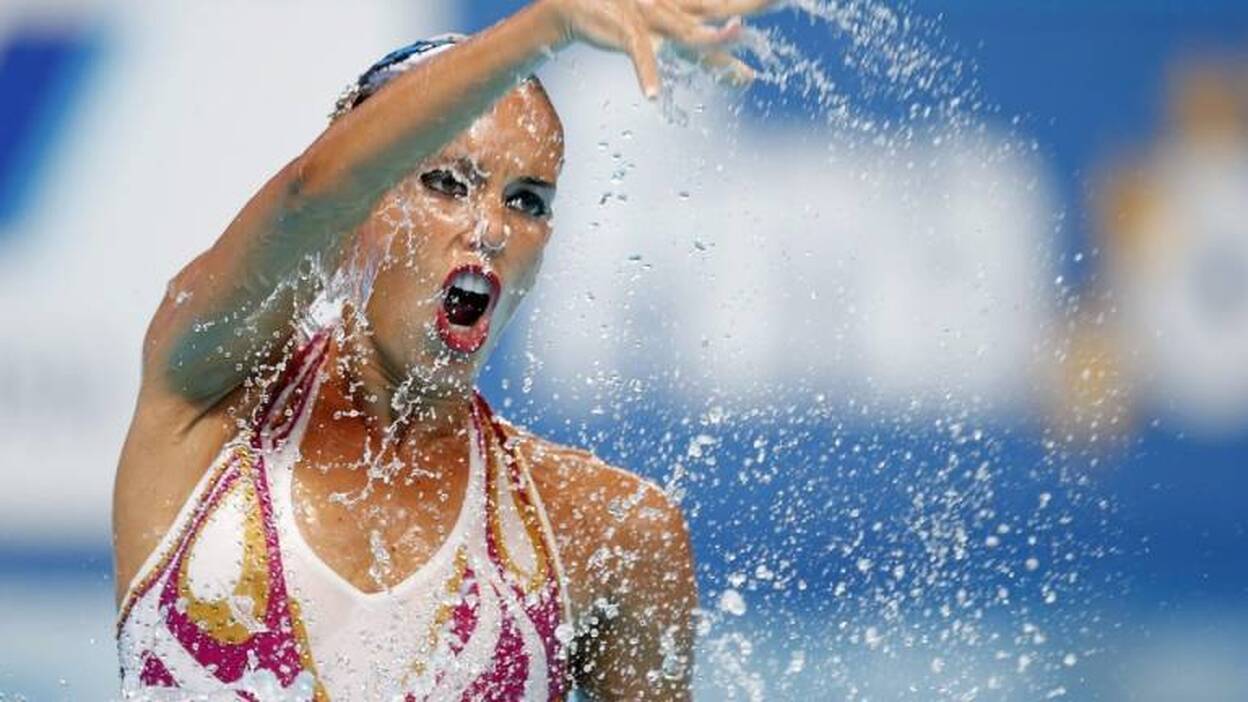 Ona Carbonell en la final de sincronizada